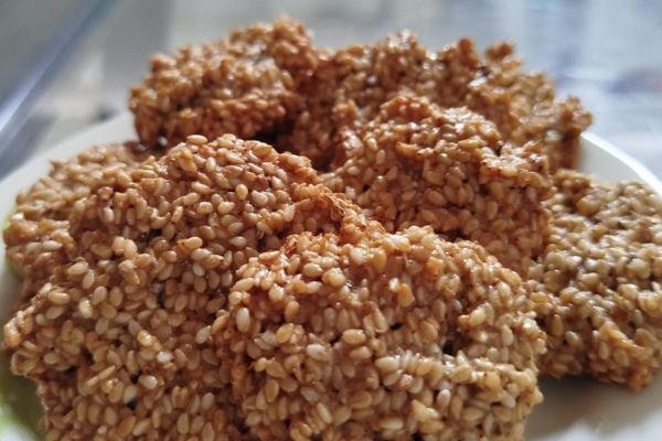 Biscoito caseiro de gergelim